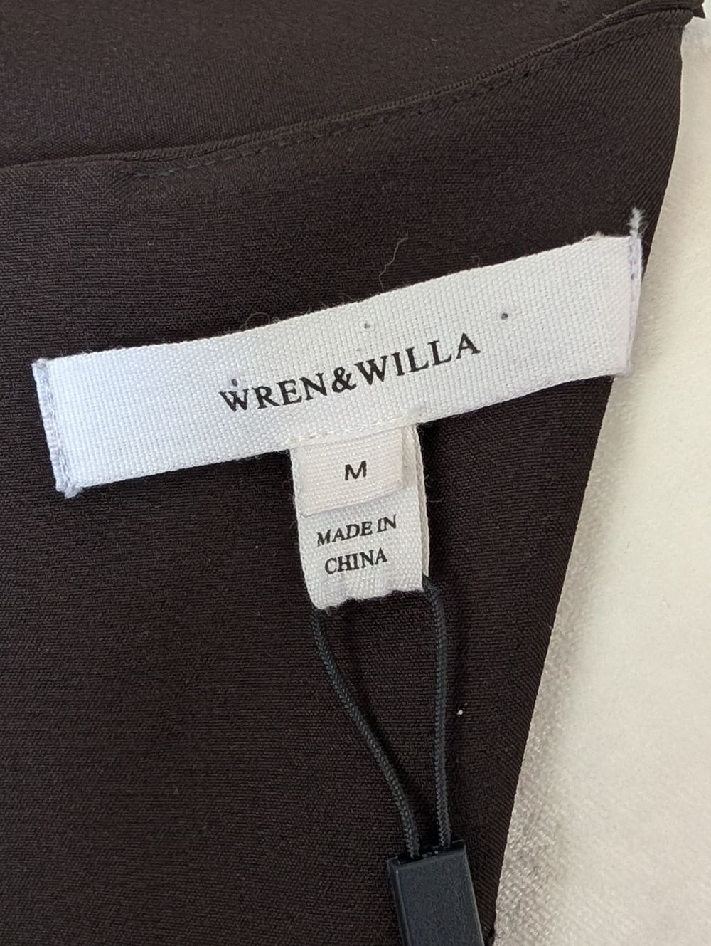 Wren & Willa Womens Black Amberlyn Ruffle Sleeve Sheath Mini Dress NWT Medium - Picture 6 of 13